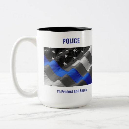 警察 ツートーンマグカップ (左)