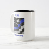 警察 ツートーンマグカップ (正面左)