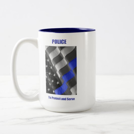 警察 ツートーンマグカップ (左)