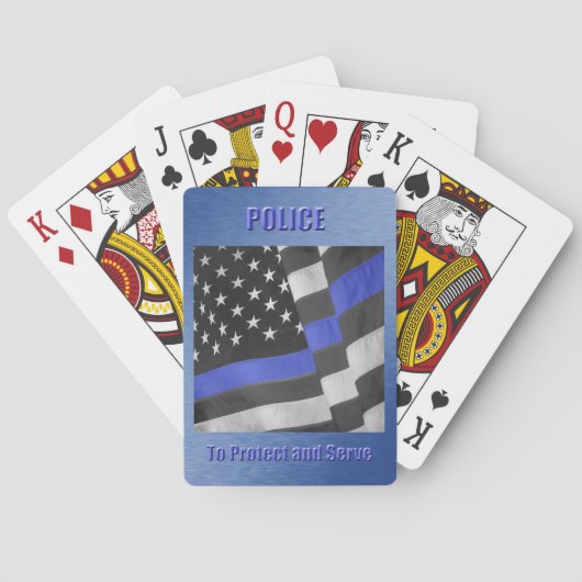 警察 トランプ (裏面)