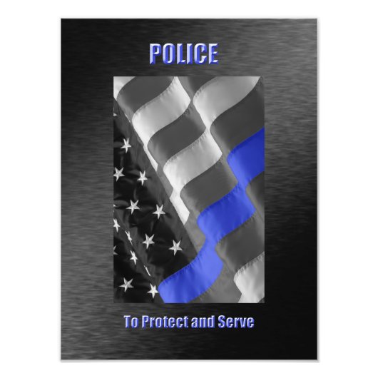 警察 フォトプリント            (正面)