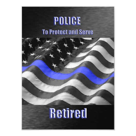 警察 フォトプリント            (正面)