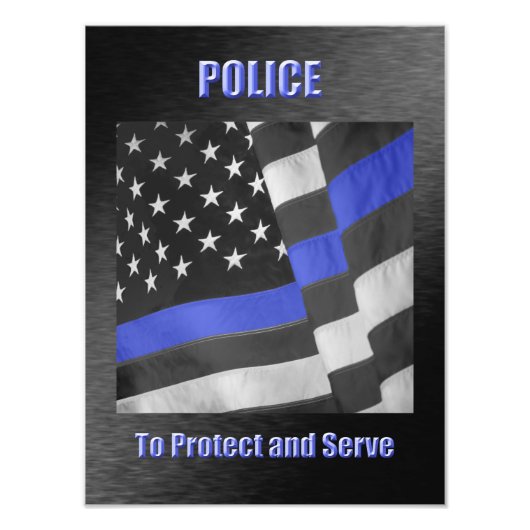 警察 フォトプリント            (正面)