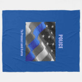 警察 フリースブランケット (正面(横))