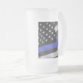 警察 フロストグラスビールジョッキ (正面右)