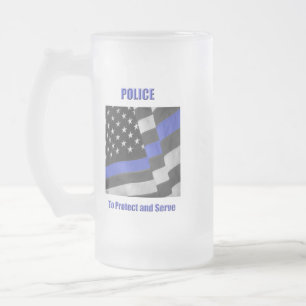 警察 フロストグラスビールジョッキ