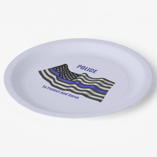 警察 ペーパープレート (アングル)