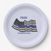 警察 ペーパープレート (正面)