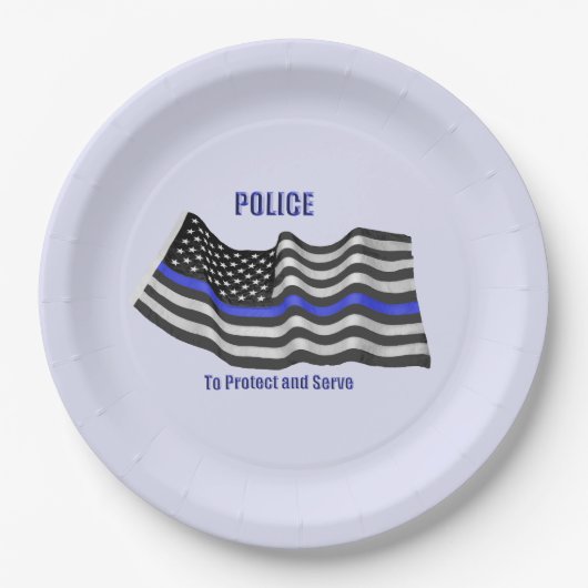 警察 ペーパープレート (正面)