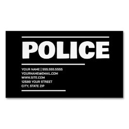 警察 マグネット名刺