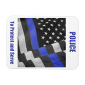 警察 マグネット (横)