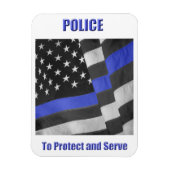 警察 マグネット (縦)