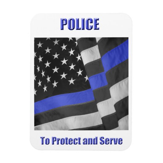 警察 マグネット (縦)