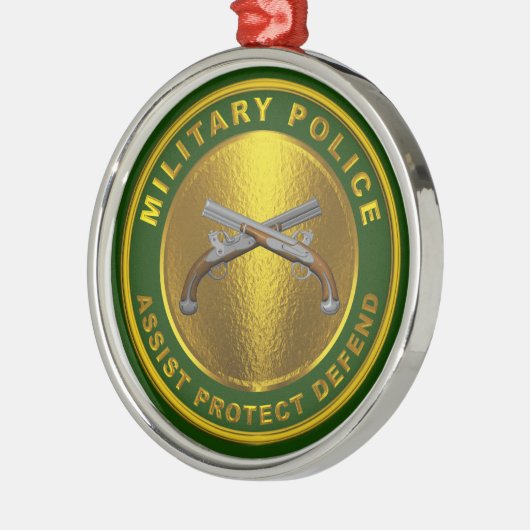 警察 メタルオーナメント (左)