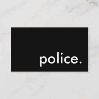警察. 名刺