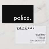 警察. 名刺 (正面/裏面)