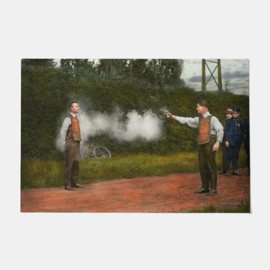 警察-実質のダミー1923年 ドアマット (正面)