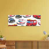 警察、救急車、消防車 キャンバスプリント (インサイチュ (リビング))