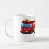 警察、救急車、消防車。 コーヒーマグカップ (左)