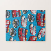 警察、救急車、消防車 ジグソーパズル (横)