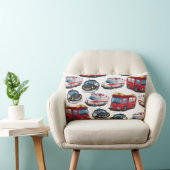 警察、救急車、消防車 ランバークッション (椅子)