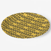 警察 – 注意 ペーパープレート (アングル)