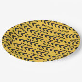 警察 – 注意 ペーパープレート (アングル)