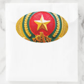 警察・消防署バッジ 楕円形シール (バッグ)