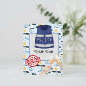 警察 祝福 ポストカード (スタンド正面)
