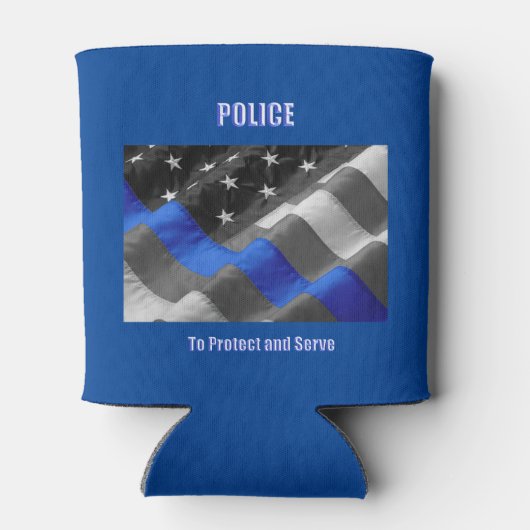 警察 缶クーラー (裏面)