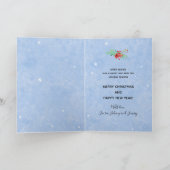 警察 薄い青い線の旗 季節のご挨拶 シーズンカード (内部)