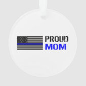 警察-誇り高い警察のお母さん オーナメント (裏面)