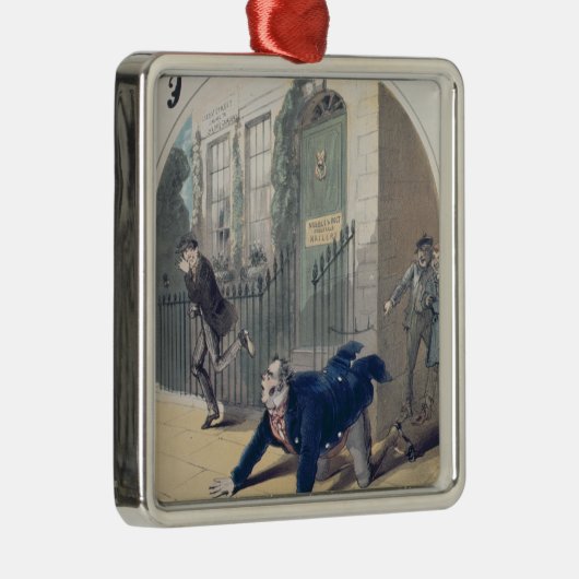 警察! 警察! 歌の表紙、c.1865 メタルオーナメント (右)