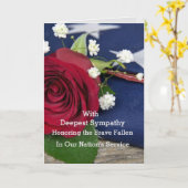 警察 – 軍隊共感書 カード (黄色い花)