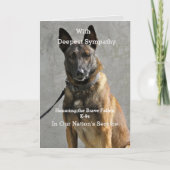 警察 – 軍隊K9共感表 カード (正面)