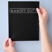 警察・軍・法執行機関のオフデューティに最適 チラシ (手)