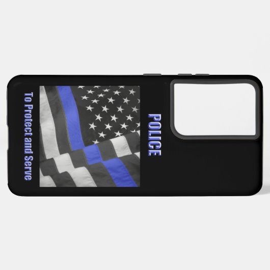 警察 SAMSUNG GALAXYケース (左側面)