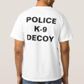 警察k9のおとり tシャツ (裏面)