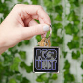 警察K9の単位の足のプリント キーホルダー (手)