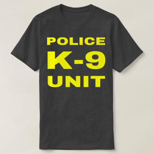 警察K9ユニット役員の戦術的K9犬ハンドラートラ Tシャツ (デザイン正面)