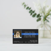 警察K9ユニット薄型ブルーライン法執行部 名刺 (スタンド正面)