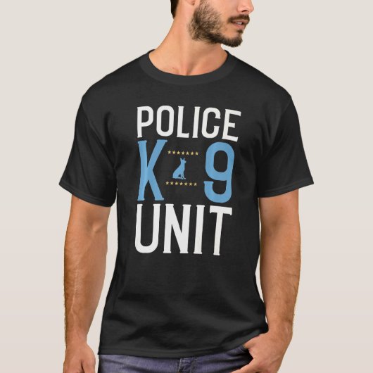 警察K9ユニットK9警察官1 Tシャツ (正面)