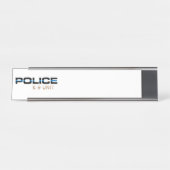 警察K9部隊 デスクネームプレート (正面)