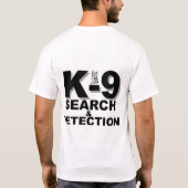 警察K-9のワイシャツ Tシャツ (裏面)