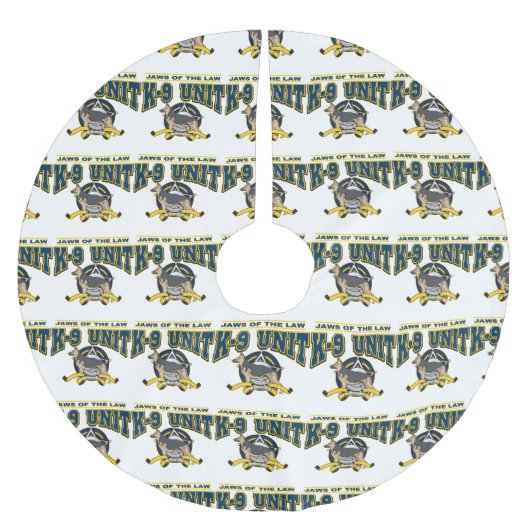 警察K-9の単位 ブラッシュドポリエステルツリースカート (正面)