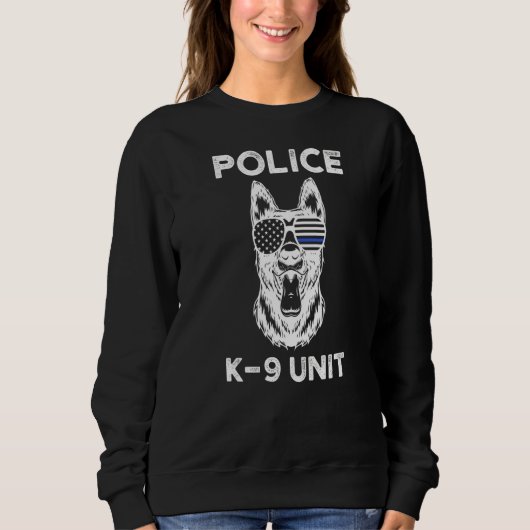 警察K 9ユニット警察犬K 9 スウェットシャツ (正面)