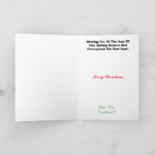 警察K-9犬クリスマスカード カード (内部)