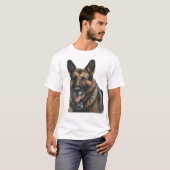 警察K-9犬Marlo Tシャツ (正面フル)