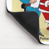 警察Navidadのおもしろいクリスマスプレゼント&ティー マウスパッド (コーナー)
