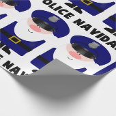 警察Navidad ラッピングペーパー (角)